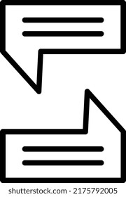 Quotation Line Icon Vector Design