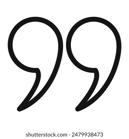 Quotation Mark Icon Ideal for Quote Designs