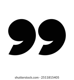 quotation mark icon illustration design