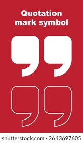 Quotation mark icon set. Quotation mark symbol. Double quotes at the end of words. PNG quote mark chat bubble icon vector flat text message symbol speech communication background design comment idea