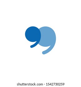 Quotation mark icon. Stock Vector illustration isolated on white background