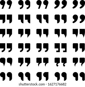 Quotation Mark Icon Vector Illustration