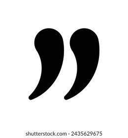 quotation mark icon vector illustration design