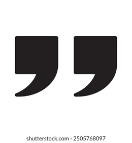 Quotation mark sign and symbol
Quote icon vector illustration.
