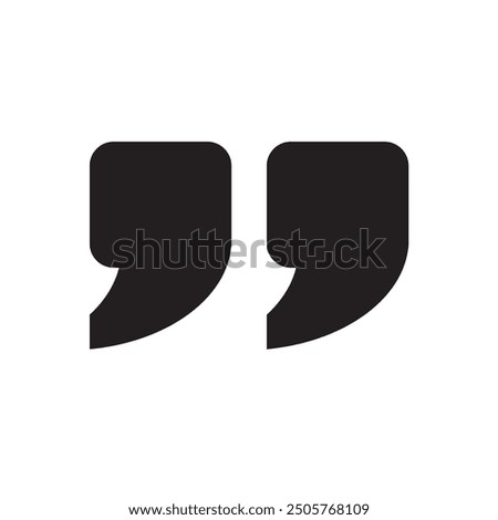 Quotation mark sign and symbol
Quote icon vector illustration.