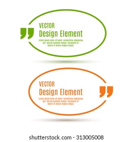 Quotation Mark Speech Bubble. 