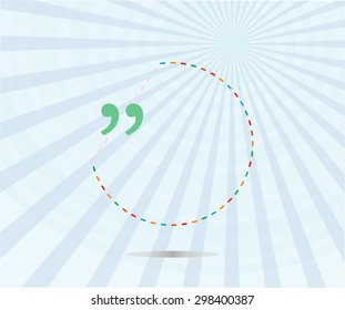 Quotation mark speech bubble and chat symbol