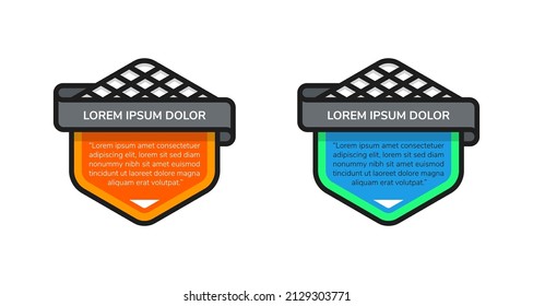 Quotation mark speech bubble. Empty quote blank citation template. Hexagon design element for business card, paper sheet, information, note, message, motivation, comment etc. Vector illustration.