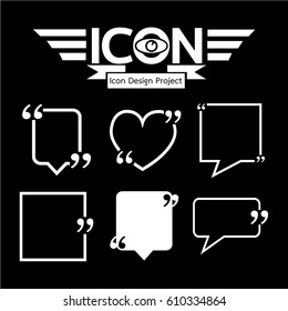 Quotation Mark Speech Bubble icon
