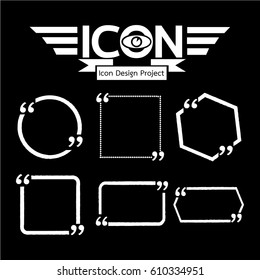 Quotation Mark Speech Bubble icon