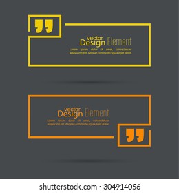 Quotation Mark Speech Bubble. Quote sign icon.