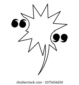 quotation mark and speech bubbles design