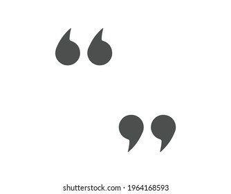 Quotation Mark Symbol Double Quotes End Stock Vector (Royalty Free ...