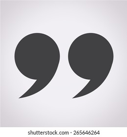 Quotation mark symbol Icon 