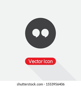 Quotation Mark Symbol Icon Vector Illustration Eps10