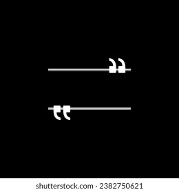 Quotation Marks Icon Symbol, can use for space for Quote, Text, Tittle, Speech, Advice, Memo, Poetry, or Graphic Design Element. Vector Illustration