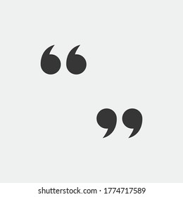 quotation marks vector icon quotes