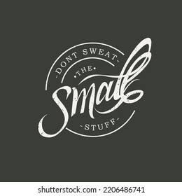 quotation poster retro dark black white design.