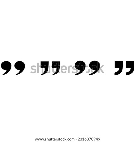 quotation related icon isolated on background