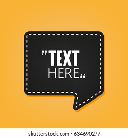 Quotation Speech Bubble. Quote sign icon.
