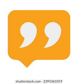 Quotation Vector Flat Icon For Personal And Commercial Use.
