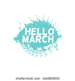 Quote about march month, spring time quote. Perfect design for greeting cards, posters, T-shirts, banners, print invitations, or any design