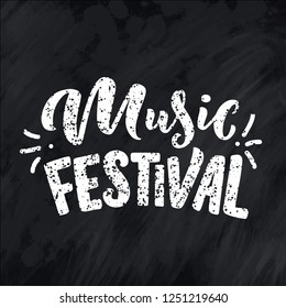 Quote about music. Hand drawn vintage illustration with hand drawn lettering. Phrase for print on t-shirts and bags, stationary or as a poster. Vector