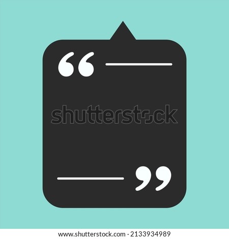 quote background. blue background with black circular squares and white quotes