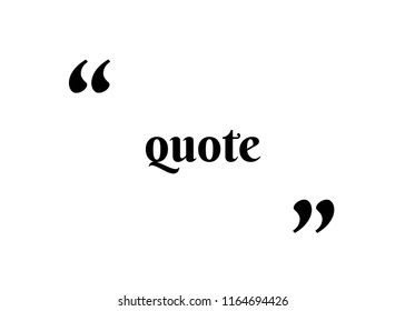 Quote background vector. Quote bubble vector template