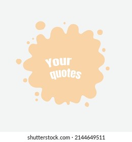 quote balloon design with harmonious colors