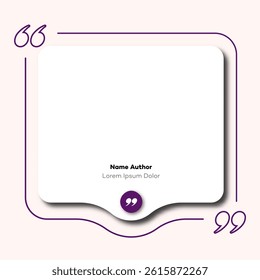 Quote banner with copy space speech bubble