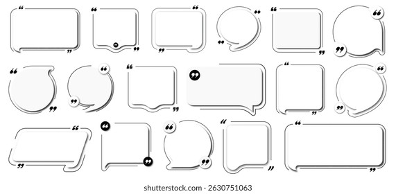 Quote banner with copy space speech bubble