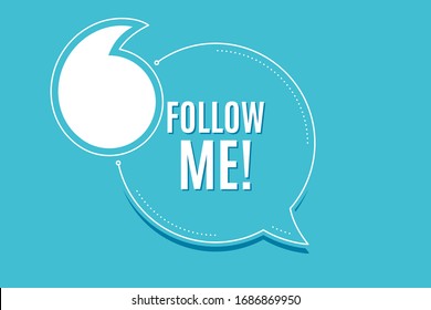 Quote banner with text. Follow me symbol. Special offer sign. Super offer. Texting quote template. Creative quotation marks design. Repetition statement. Vector