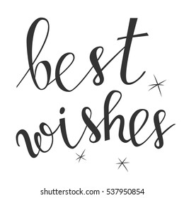 Quote Best wishes isolated