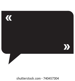 Quote blank template bubble empty design