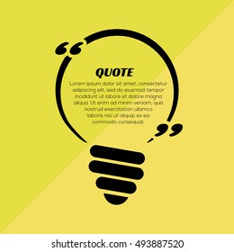 Quote blank template. Empty template, information, text. Idea Quote form.