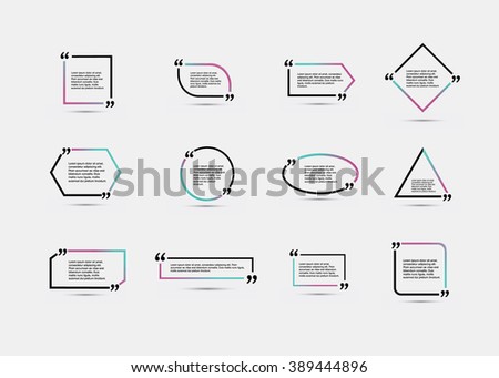 quote blank template template vector eps stock vector royalty free