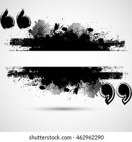 Quote Blank.Grunge Box with place for your text.Border Frame.