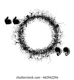Quote Blank.Grunge Box with place for your text.Border Frame.