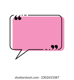 diseño de cuadro de comillas. marco de motivación para afiches, banners y presentaciones.