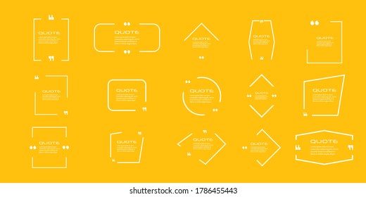 Angebotskastenrahmen, großes Set. Symbol für Angebotsbox Briefkästen ausdrucken. Hintergrund. Vektorgrafik
