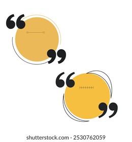 Quote box frame, big set. Texting boxes color flat cartoon icons. Blank template quote info design boxes quotation bubble blog symbols.