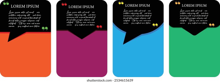 Quote box frame, big set. Quote box icon. Texting quote boxes. Blank template quote text info design boxes quotation bubble blog quotes symbols.vector eps10