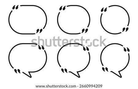 Quote box frame, big set. Quote box icon. Texting quote boxes. Blank Grunge brush background.