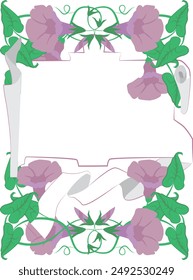 Quote box frame with flowers 4