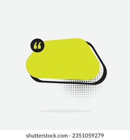 Quote box frame. Quote box icon. Texting quote box. Blank template quote text info design box quotation bubble blog quot symbols. Creative vector banner illustration.