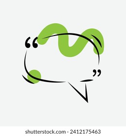 Quote box frame. Quote box icon. Texting quote box. Blank template quote text info design box quotation bubble blog quotes symbols. Creative vector banner illustration.