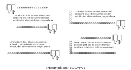 quote box, frame talk,speech template illustration.with simple creative design.isolated on white background