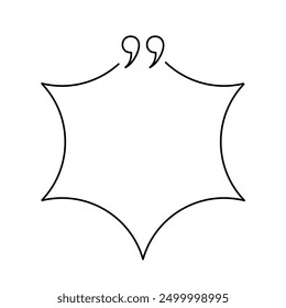 Quote box minimalist outline frame templates