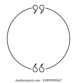 Quote box minimalist outline frame templates